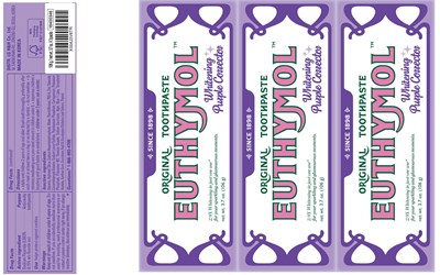 Artwork (18400346 Euthymol Whitening Purple Corrector Toothpaste 106g X 3 Cello)